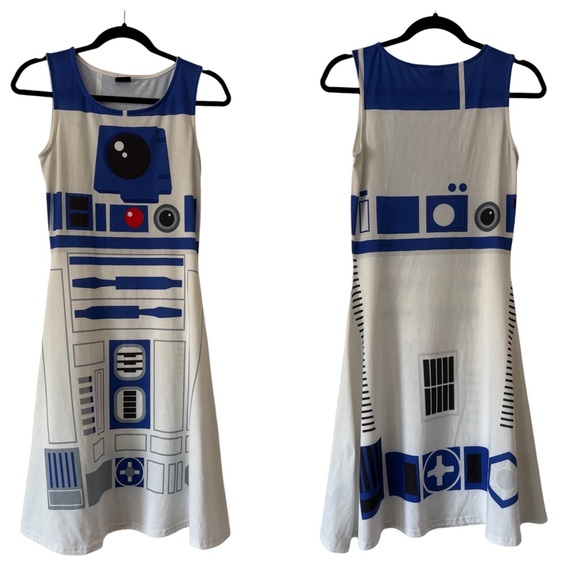Vanilla Underground Star Wars R2D2 Skater Dress - Picture 1 of 10